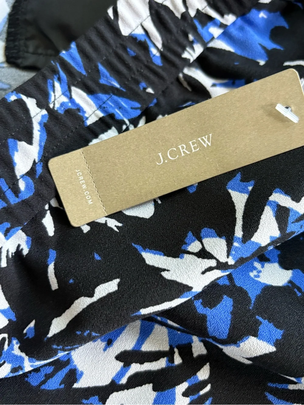 J.Crew Women’s Size 18 Blue Black Floral Pull-On Jogger Pants NWT
